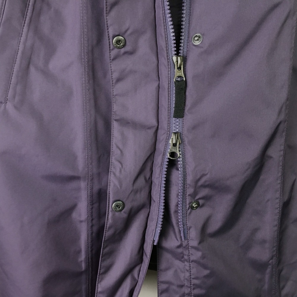 Eddie Bauer Girl On The Go Purple Hooded Rain Trench Coat Jacket 7346 Plum 2X - Picture 7 of 11